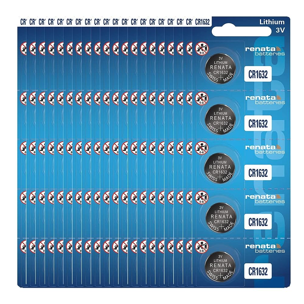 CR1632 3V Lithium Coin Cell 1632 Battery (100 Count)