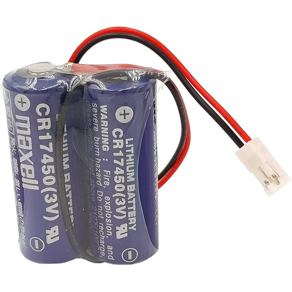 CR17450-2WK27 / D80UB016170 3V Replacement PLC Battery 2*CR17450 Battery Pack for Mazak 2CR17450 3V Battery