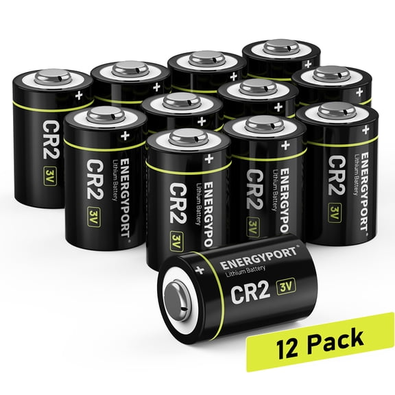CR2 Batteries, 3V CR 2 Lithium Battery for Nest Temperature Sensor, Golf Rangefinder, Smart Switch Button Pusher, Instax Square SQ1/SQ6/SQ40 Non-Rechargeable (CR2 12 Pack)