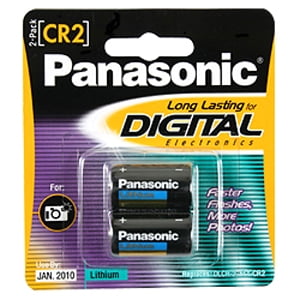 Panasonic CR2 Photo Lithium Battery Pack - 3V DC (2 Pack)