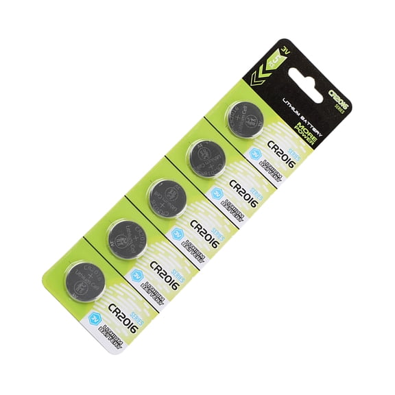 CR2016 3V Button Cell Batteries Pack Of 5/10 Lightweight CR2016 Batteries For Wireless Doorbell Long last and Convenient