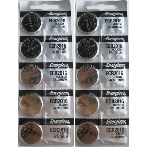 CR2016 Energizer Lithium Batteries (2 packs of 5)