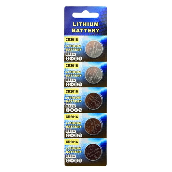 CR2016 Lithium Batteries 3V Coin Battery Set Of 5 For Consistent Performances