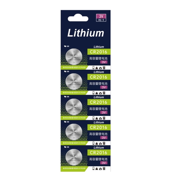 CR2016 Lithium Button Cell (3V) High-Capacity, Power for Calculators, Devices
