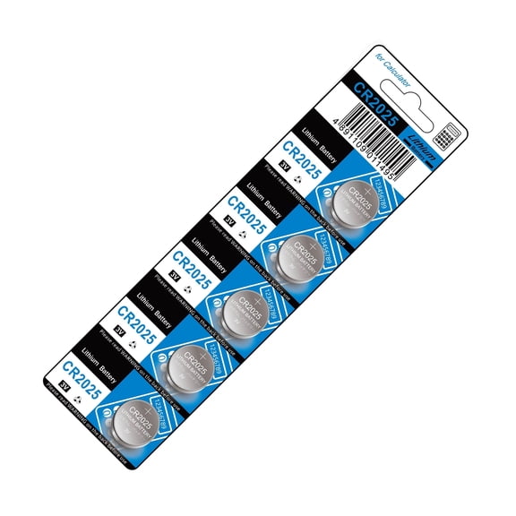 CR2025 3V Batteries 10/5-Count Pack Travel Design Leak Resistant Technology for Small Electronics Gadgets