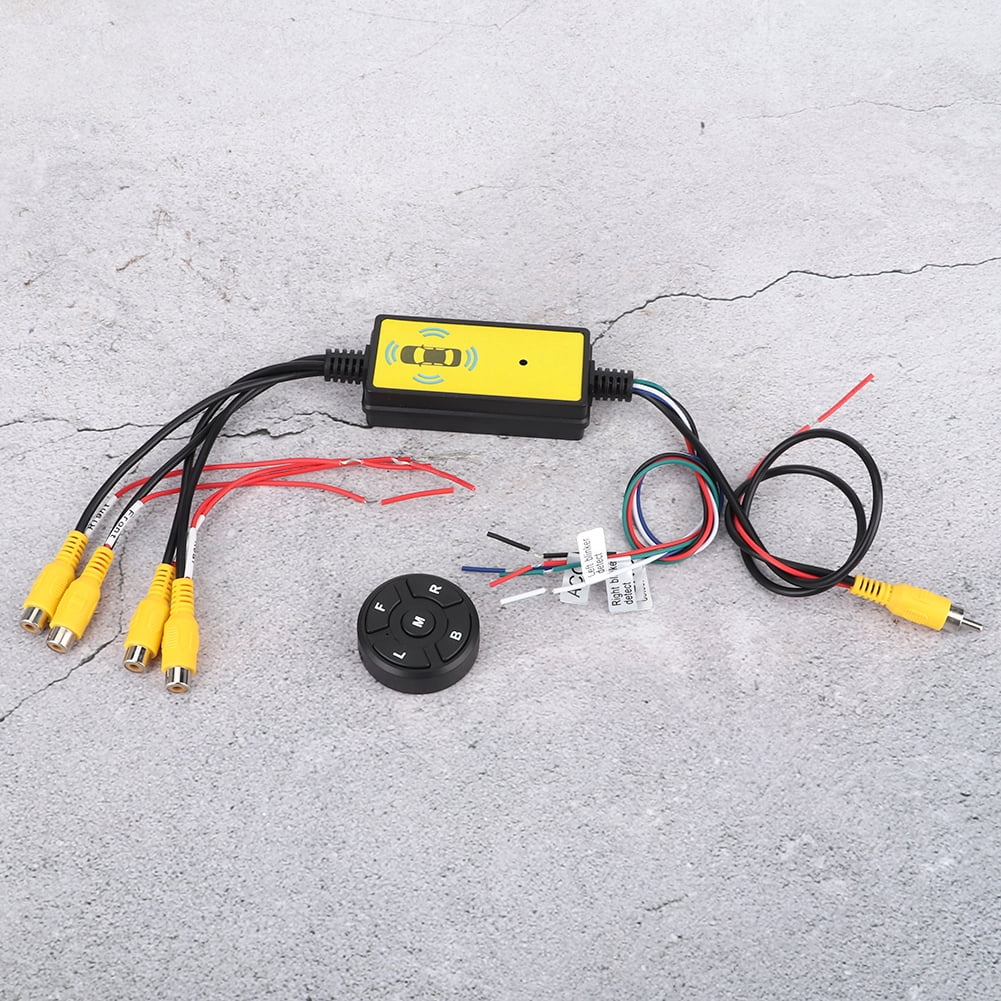 CR2025 Video Switcher, Intelligent Car Video Switcher Converter 4 Input 1 Output Switch Video