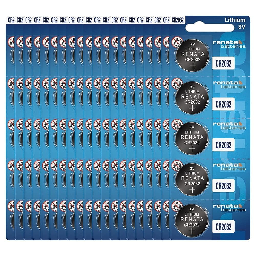 CR2032 3V Lithium Coin Cell 2032 Battery (100 Count)