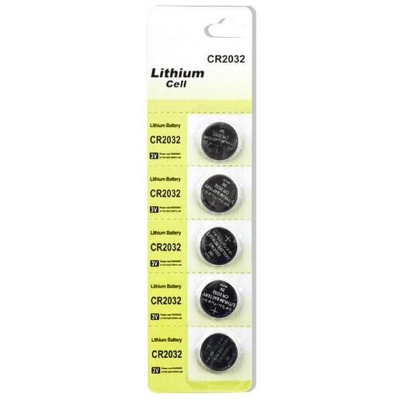 CR2032 3V Lithium Coin Cell Battery 5-Pack