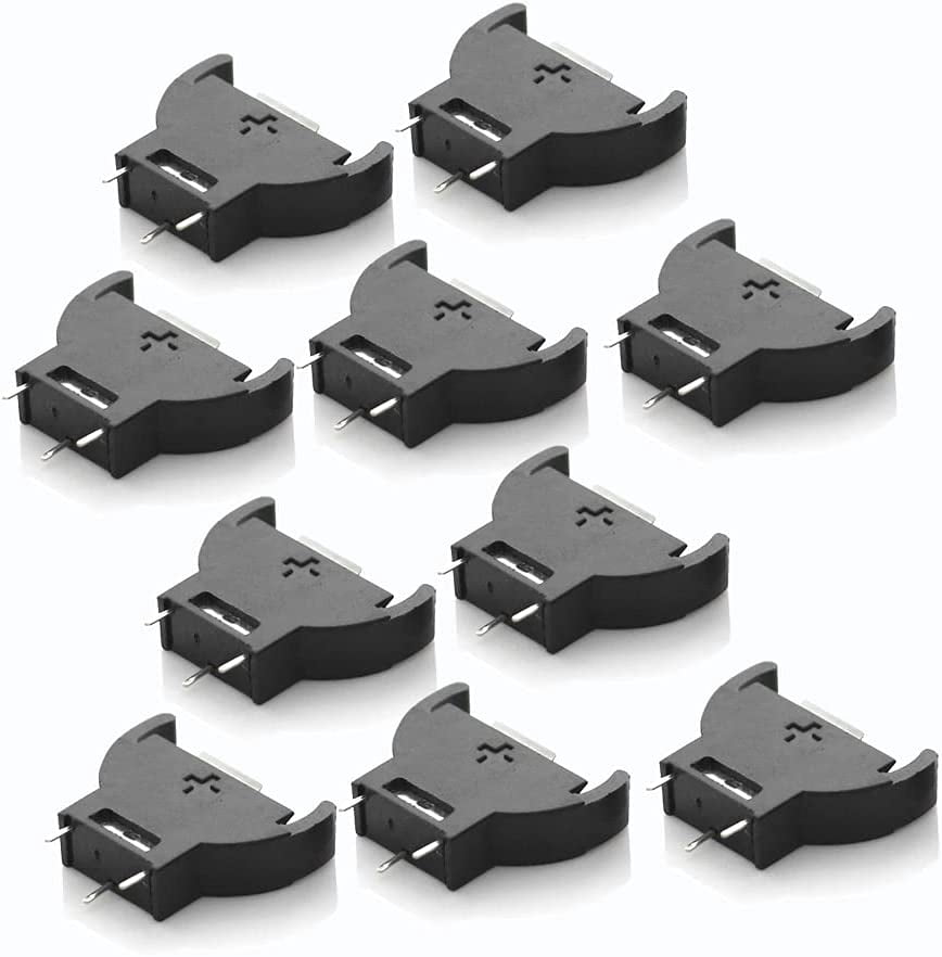 CR2032 Battery Holder, Coin Cell Button Socket Holder Case, CR2032 Coin ...