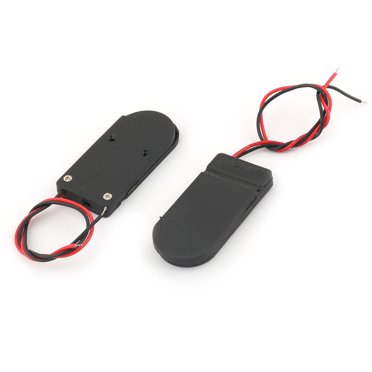 CR2032 Battery Holder With On-Off Switch And Wire Leads, 3V Button Coin Cell Case,  Connector