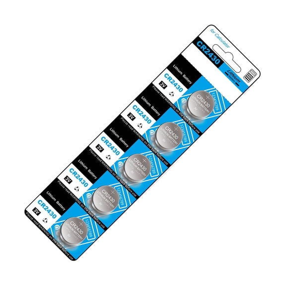 CR2430 3V Button Batteries 10/5-Unit Metal Construction Lithium Coin for Car Electronic Accessories