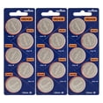 thumbnail image 1 of CR2430 - Battery, 3 V, CR2430, Lithium Manganese Dioxide, 300 mAh Pack of 15, 1 of 1
