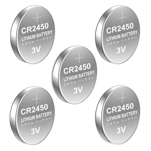 CR2450 Lithium Coin 10/5 Piece Travel Size 3V Output Cell for Watches Calculators Digital Devices
