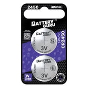 CR2450 3V Car Key Battery Pack of 2 Button Cell Batteries
