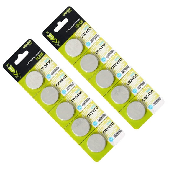 CR2450 Lithium Button Batteries 3V CR2450 Battery Pack Of 5pcs/10pcs Leak Proof Designs Reliability Power