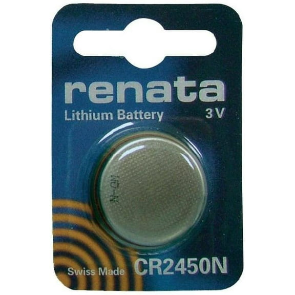 CR2450N Renata Single Cell , 3 Volt Lithium Manganese Dioxide Battery. COMP-33N