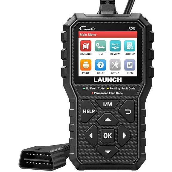 CR529 OBD2 Scanner Diagnostic Tool, Full for Car, Free Lifetime Upd. Check-Egine-Light Code Reader, 5 Years. Backup, Clear Codes, One Click I/M, DIYers with Cars After 1996