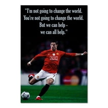 CR7 Cristiano Ronaldo Poster 02 | Soccer Sport Wall Art | Motivational Inspirational Quote 11x17
