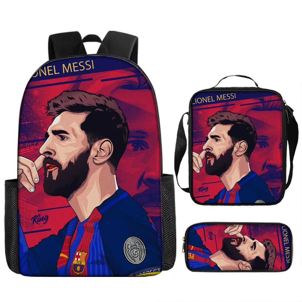 CR7 Football Backpack Unisex Cristiano Ronaldo Backpack Set 3D Print ...