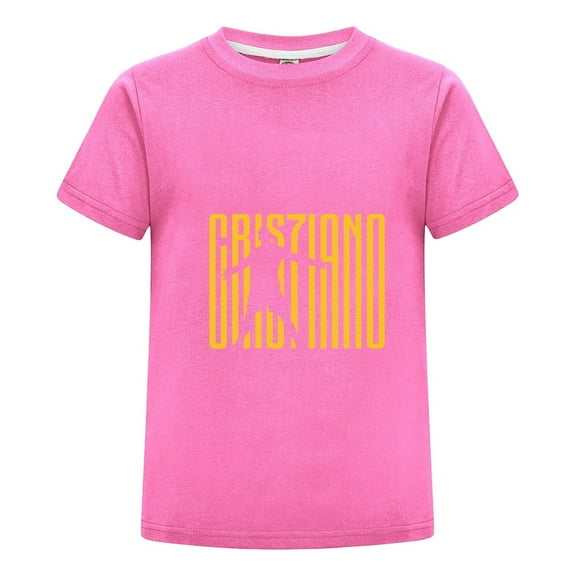 CR7 Kids T-Shirt | Cristiano Ronaldo Youth Fan Top | Football Casual Short Sleeve