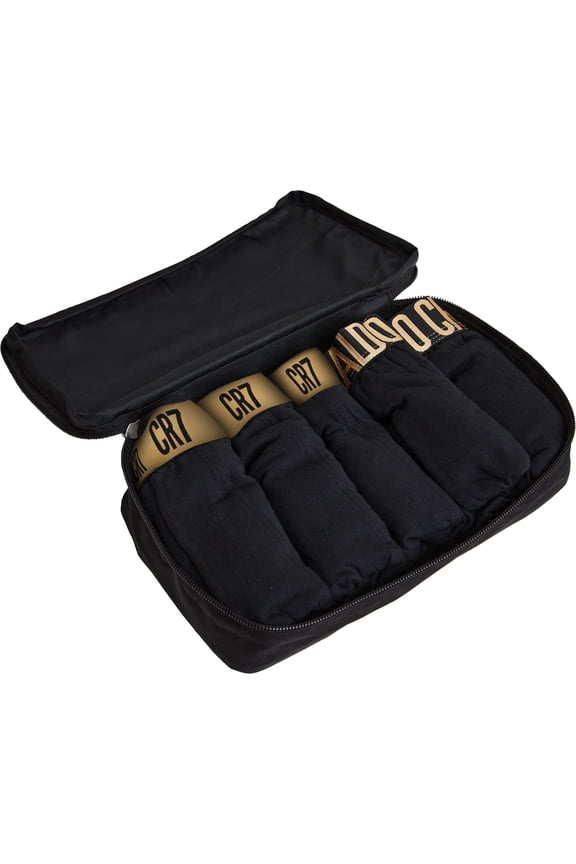 Men Boxer Shorts Cotton Black L