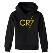 GS-SMART BLANKS CR7 Ronaldo Kids Hoodie, Ronaldo Unisex Kids Hoodie, Hoodie, Soccer Hoodie- Size 6 (Youth X-Small)
