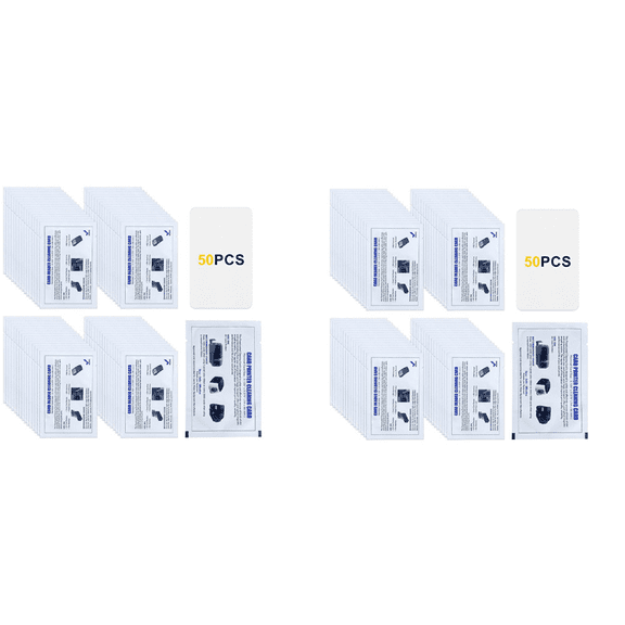 CR80 Card Reader Cleaning Cards, 100PCS Dual Side Card Reader Cleaner, POS Swipe Terminal Cleaning Cards