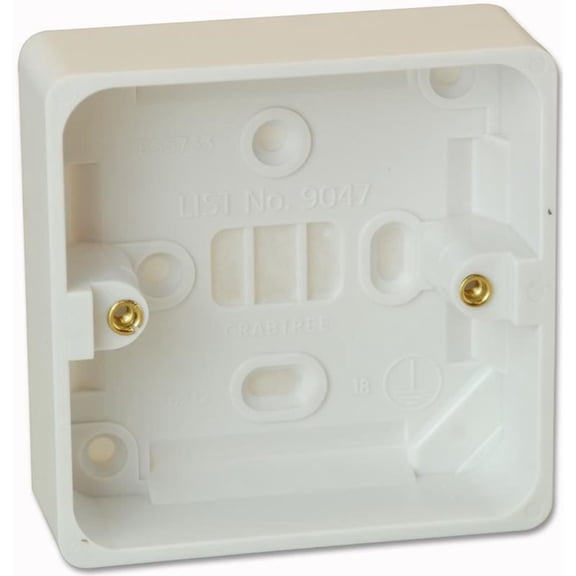 CRABTREE - 1 Gang 29mm Moulded Surface Box