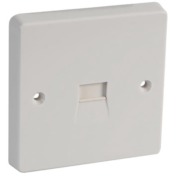 CRABTREE - 1 Gang Master Telephone Socket Outlet, 86x86mnm (WxH)