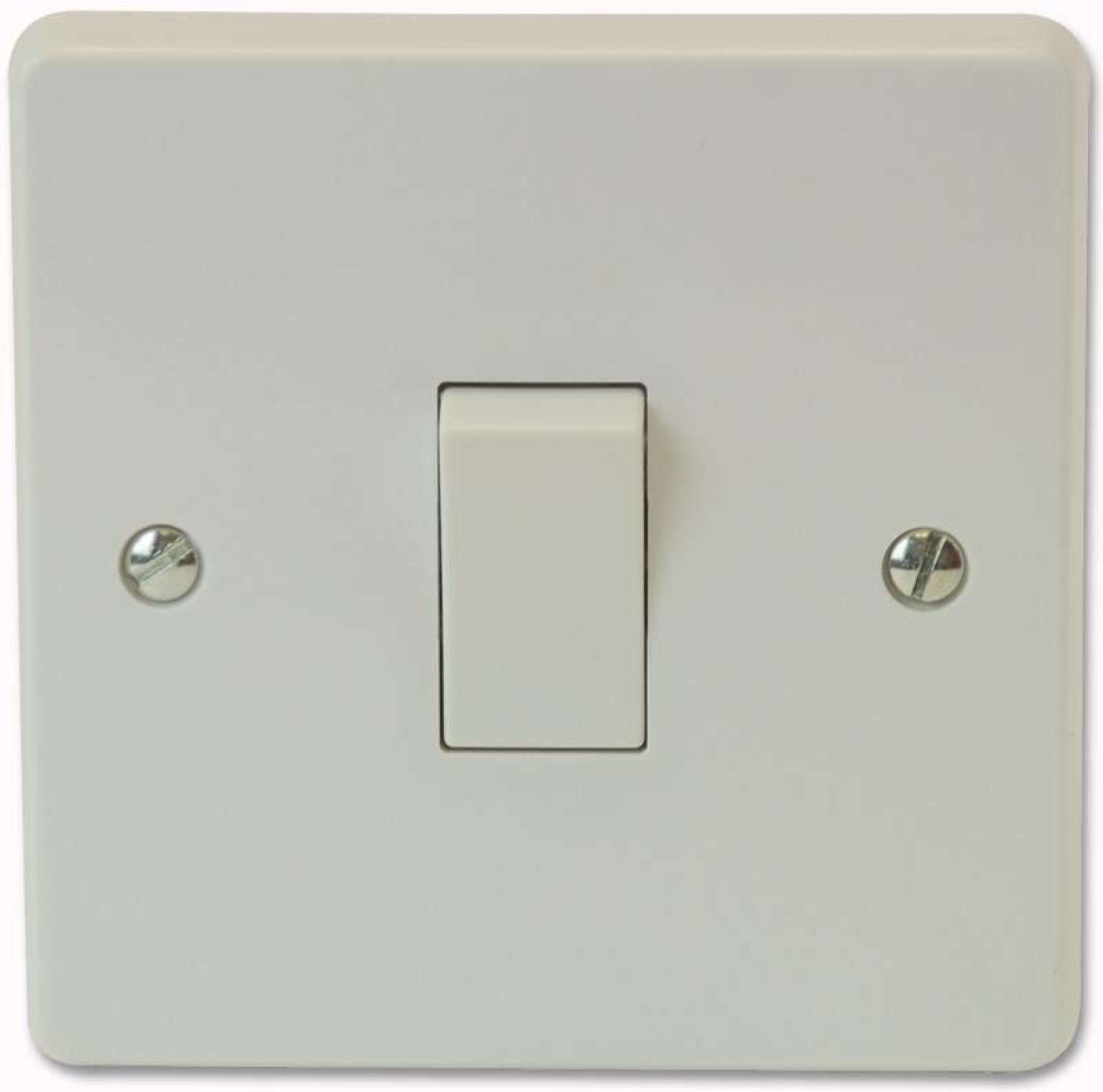 CRABTREE - 10AX 1 Gang Intermediate Light Switch, White