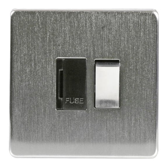 CRABTREE - 13A Switched Fused Spur, Satin Chrome