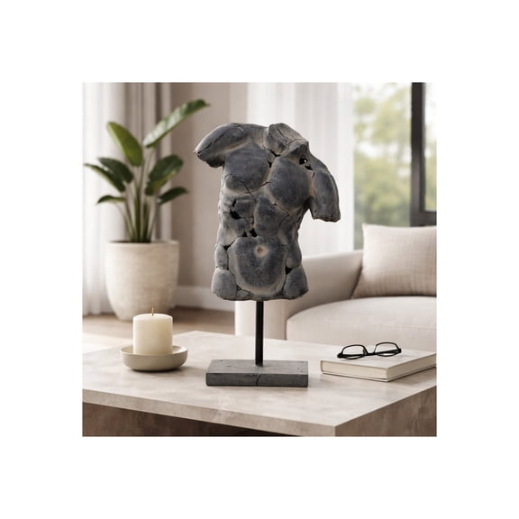 Sagebrook Home Cracked Torso Sculpture