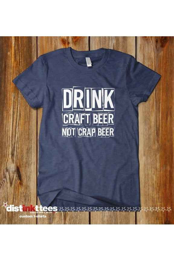 CRAFT Beer Shirt - I Like Craft Beer Shirt - Beer Lover Gift - Navy Medium
