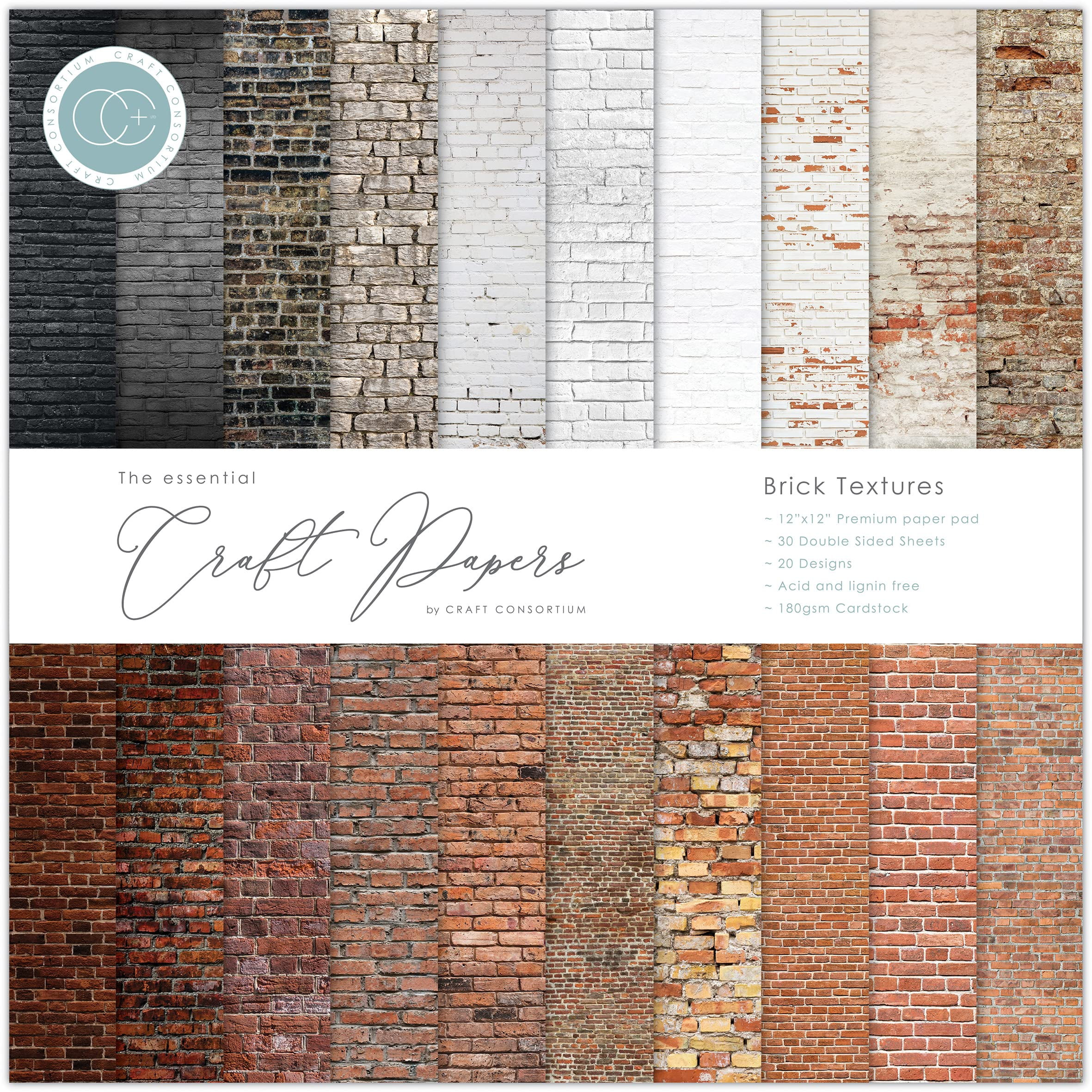 Aazon.co: Craft Consortiu Craft CON PAPRPAD12 Ink Dusk, ulticolor