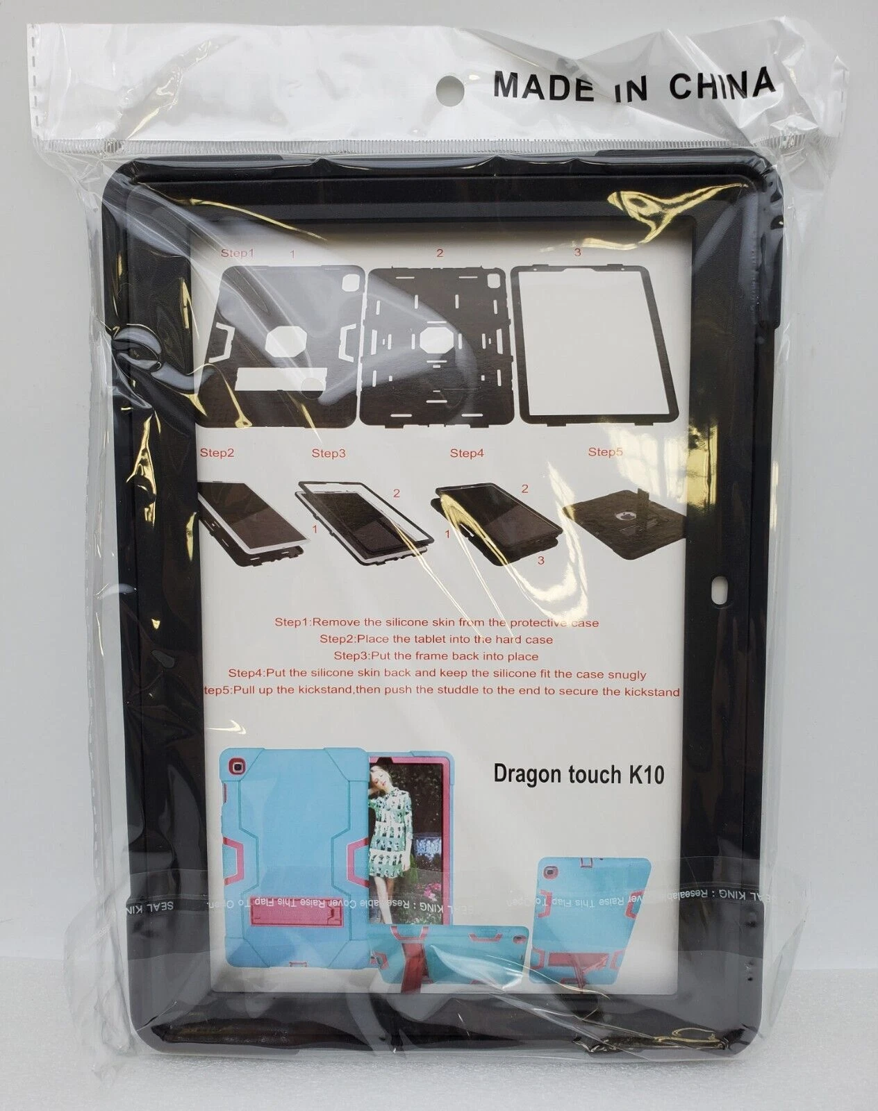 CRAFT- Dragon Touch K10 Case Black Protector Case