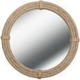 thumbnail image 1 of Craft India Wall Mirror 30" Round Jute Rope Frame Natural Brown for Bathroom, 1 of 6