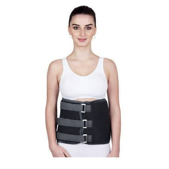 CRAFT'S CARE Pelvic Traction Belt Help in tightening up the post pregnancy loose muscles for post delivery, Color- Grey, Size- Small