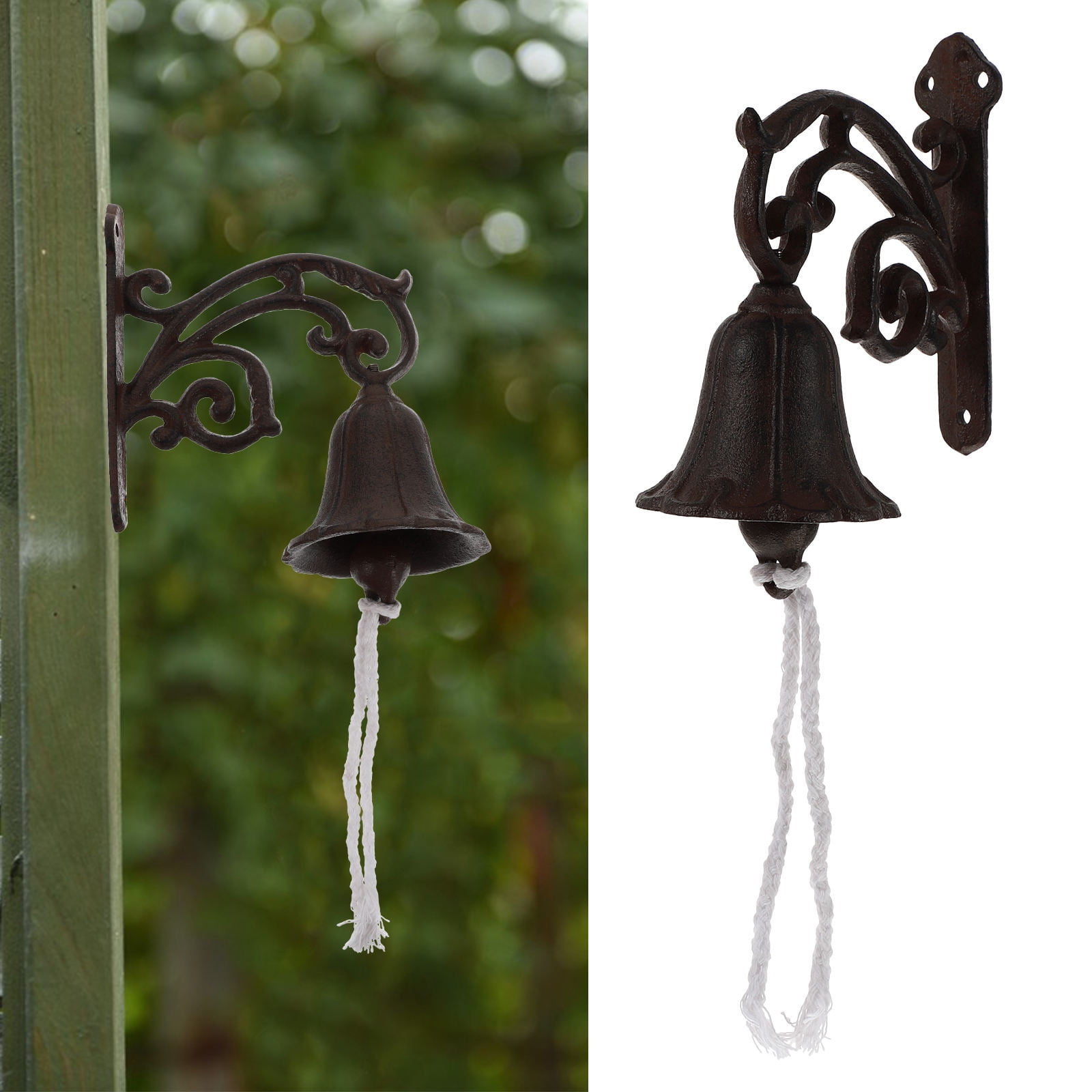 CRAFTHROU Hanging Door Bell Rustic 1 Set 5.6X6.3In - Walmart.com