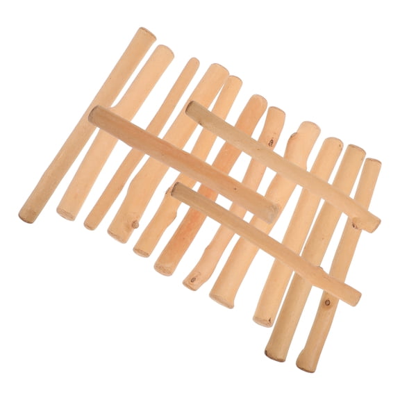 CRAFTHROU Small Driftwood Pieces Set for Crafts Vase Filler Natural Home