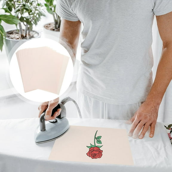 CRAFTHROU 100 Sheets Sublimation Sheets for T Shirts and Ceramics Heat Transfer Material Quick Dry