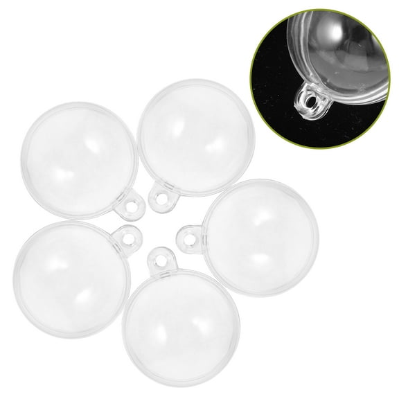 CRAFTHROU 10Pcs Clear Fillable Ornaments Ball for Fish Tank Floating Decor