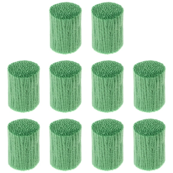 CRAFTHROU 10Set Latch Hook Rug Yarn for Rug Tufting Kit Green Acrylic Fiber Home Decor