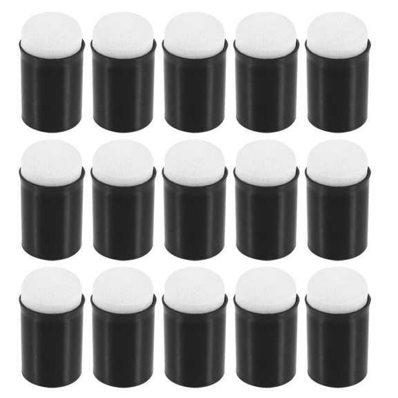 CRAFTHROU 15Pcs Finger Sponges for Painting and Stamping in Black Color for Families