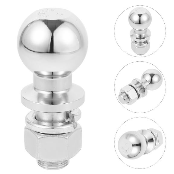 CRAFTHROU 1Pack Heavy Duty Trailer Hitch Ball for Boat and Car Towing 4.72X2.16X2.16In