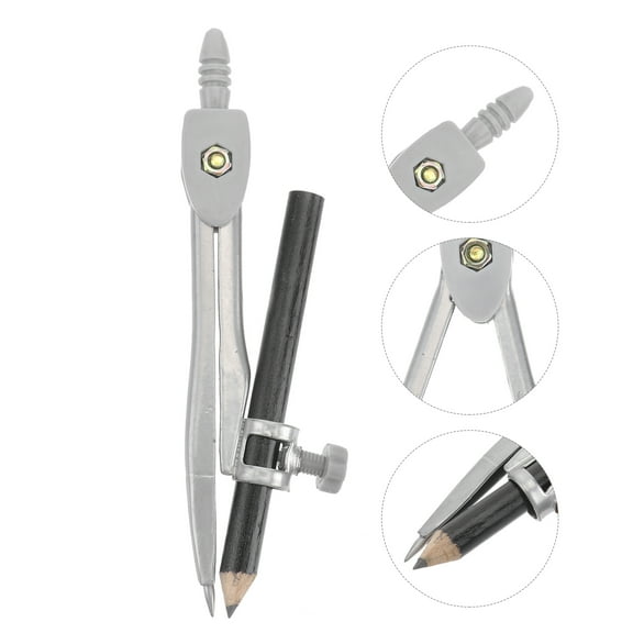 CRAFTHROU 1Pack Metal and Plastic Compass for and Art Projects