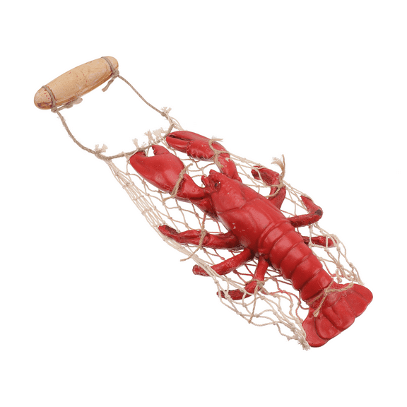 CRAFTHROU 1Pack Multi-Colored Resin Lobster Shaped Wall Art For Nautical Theme Home Decor And