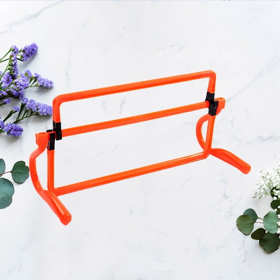 CRAFTHROU Soccer Field Equipment Training Hurdles with Rugged Build and High Knee Lift Design Orange