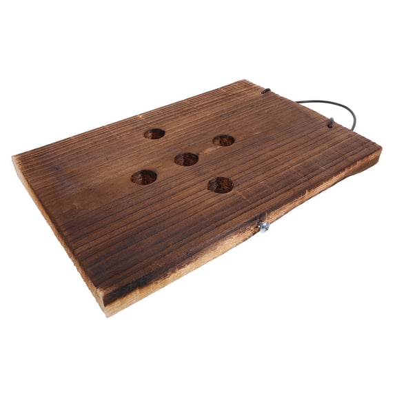 CRAFTHROU 1Pack Solid Wood Hanging Wood Sign Easy Installation for Plaque Rustic 24.8X17.2X0.7In