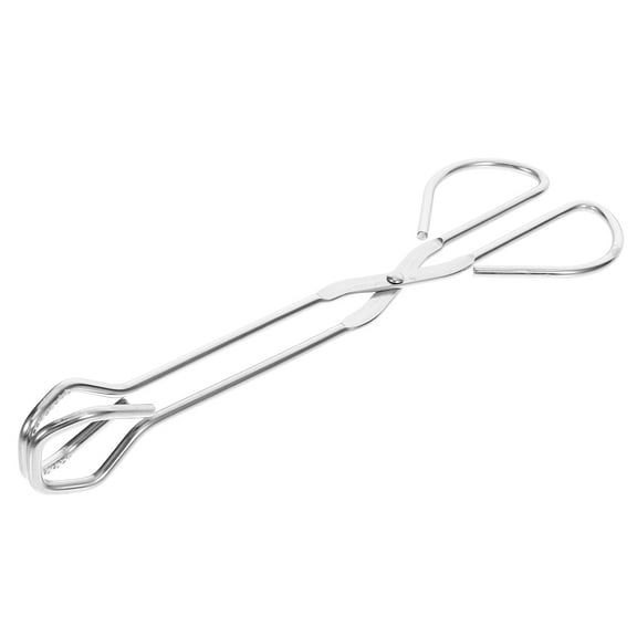 CRAFTHROU 1Pack Stainless Steel Clip Silver 24.00X8.00X3.00CM for Outdoor Barbecue Tool Grilling Baking