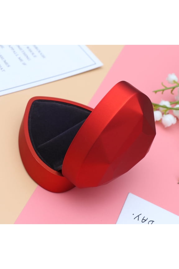 1Pcs Lighted Ring Box In Heart Shape For Valentines Day